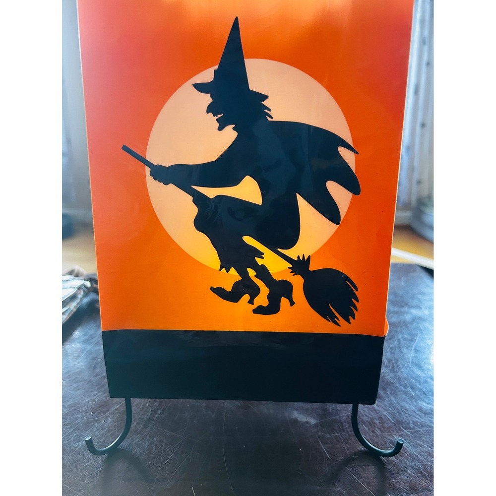 Hallmark Hauntington Vintage Motion Cackling Witch Luminary Plastic 10.5" Spooky - Picture 3 of 12